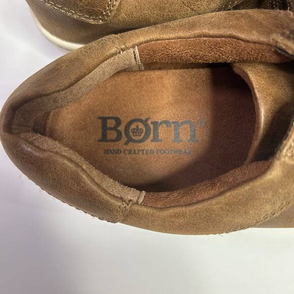 Born Sur Shoes Sneaker Men’s 8.5 Brown Luggage Leather Comfort Casual - Picture 8 of 10